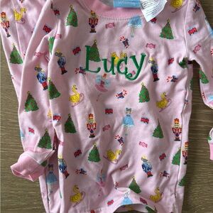 Classic Pink Nutcracker & Ballerina Personalized Pajama Top